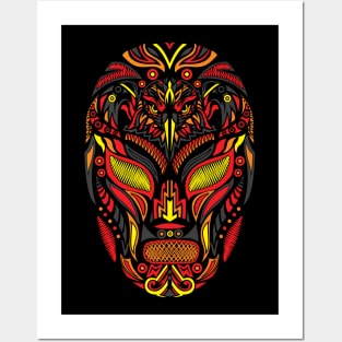 Wrestling Mask Mexican Style Posters and Art